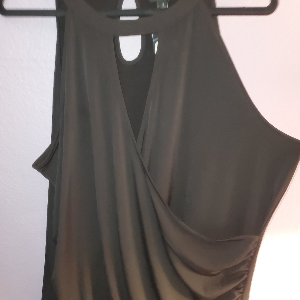 Torrid black halter blouse